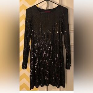Velvet Black Sequin Dress